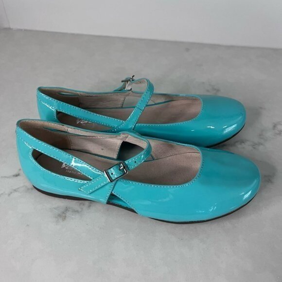 Venettini Girls Mary Jane Flats Teal Size 31 - Picture 2 of 5